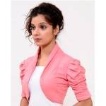 Cotton knitted jacket (pink)